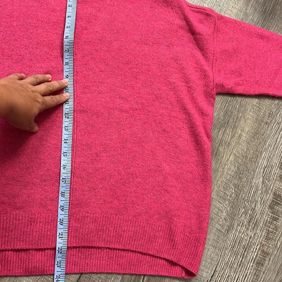 Vince Camuto Oversized Sweater Drop Shoulder Pink Comfy Sweater Women’s Size L - Picture 10 of 14